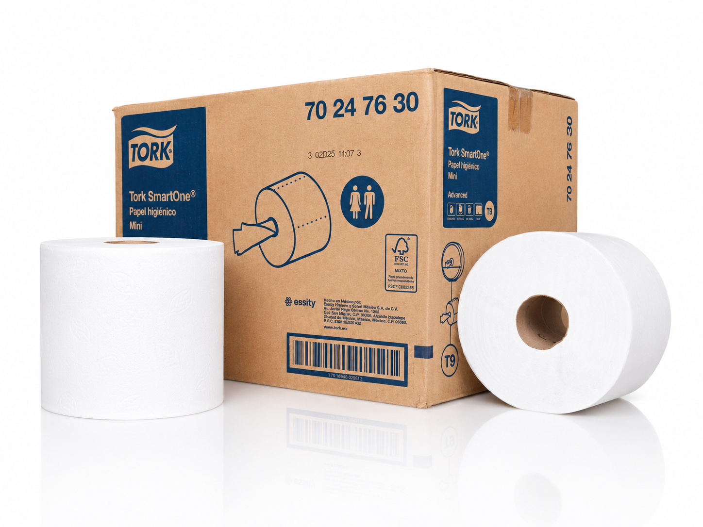 Papel Higiénico Mini fluido céntrico 12x620m