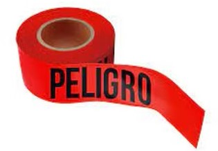 Cinta Peligro Roja
